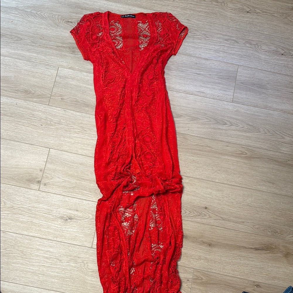 For Love And Lemons Mariposa red dress see details for size
